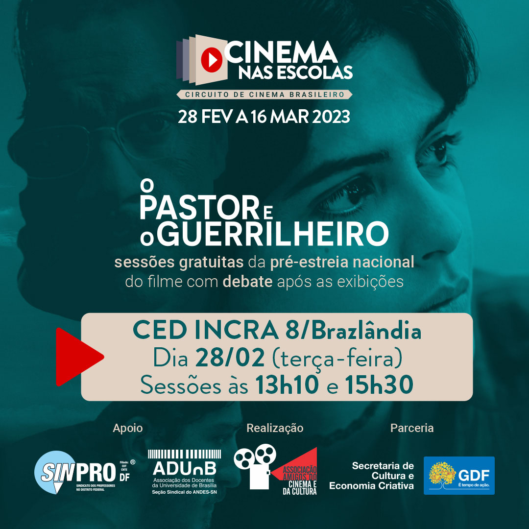 Dia 28 tem "Cinema nas Escolas" no CED INCRA 8 em Brazlândia