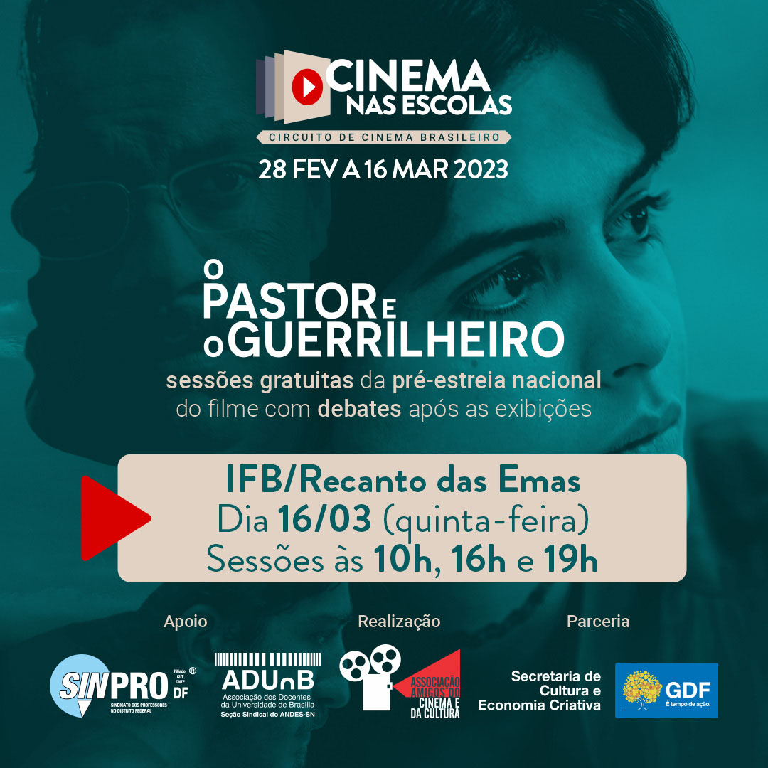 Sessões no IFB Recanto das Emas encerram projeto "Cinema nas Escolas"