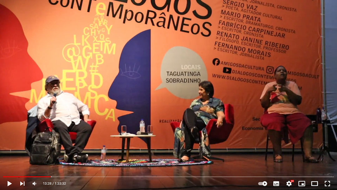 Veja como foi a conferência com Fernando Morais em Taguatinga