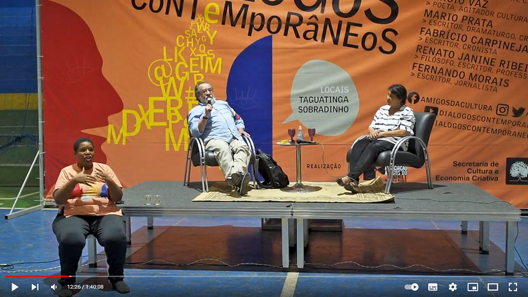 Veja como foi a conferência com Fernando Morais em Sobradinho