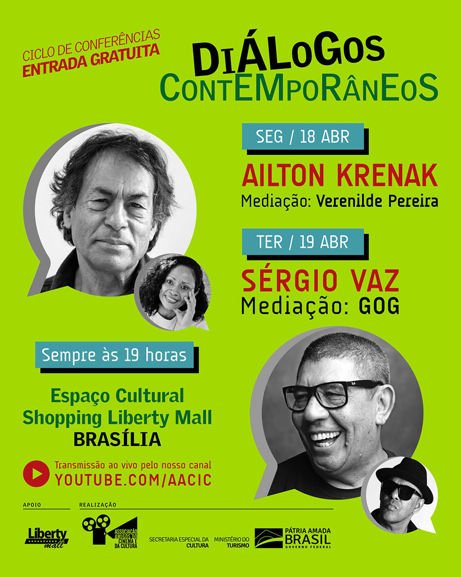 Primeira semana em Brasília terá Ailton Krenak e Sérgio Vaz
