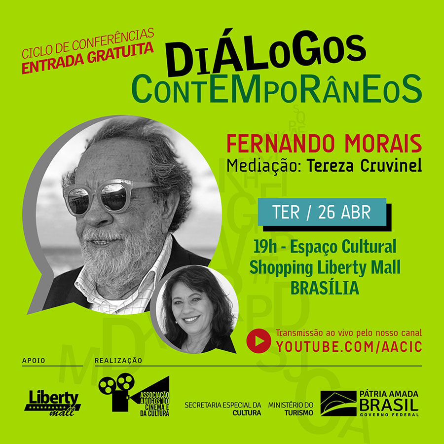 Segunda semana em Brasília terá Fernando Morais